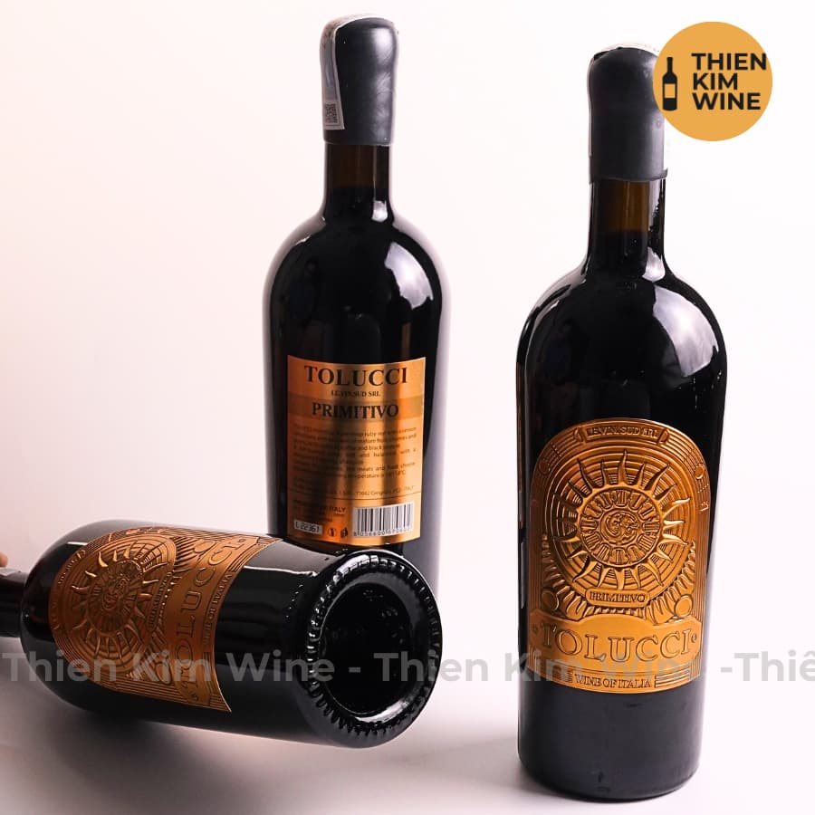 [Chính Hãng] - Rượu Vang Đỏ Ý cao cấp TOLUCCI Primitivo Wine Puglia - 750 ml (17%)