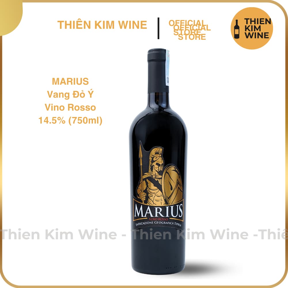 [Chính Hãng] - Rượu Vang Đỏ Ý Cao Cấp Marius Vino Rosso - 750 ml (14,5%)
