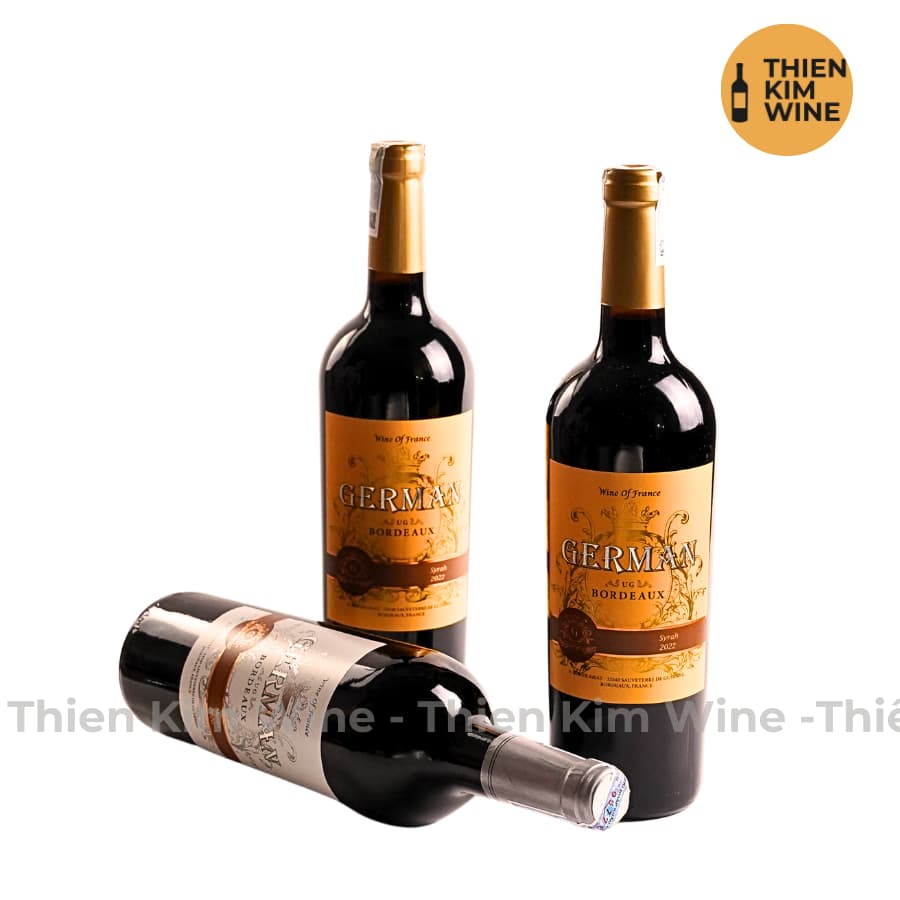 [Chính Hãng] - Rượu Vang Đỏ Pháp German Merlot - 750ml (13,5%)