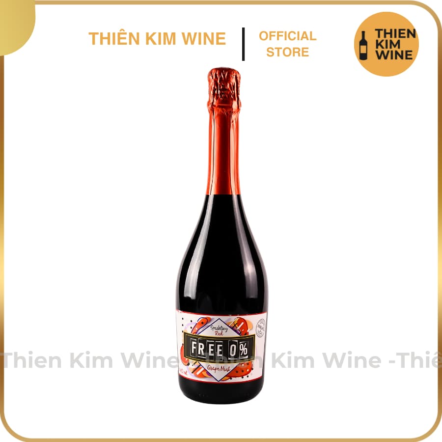 [Chính Hãng] - Vang Nổ Spakling Không Độ Tây Ban Nha Free 0% độ Red - White 750ml