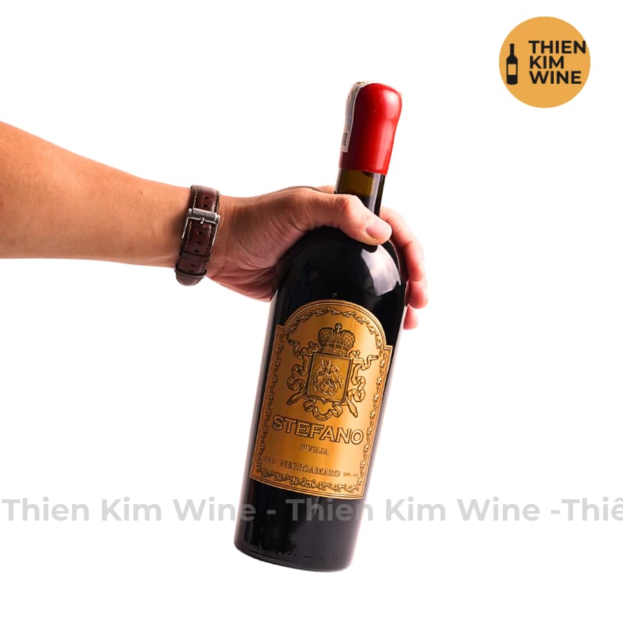 [Chính Hãng] - Rượu Vang Đỏ Ý Stefano Negroamaro Wine Puglia - 750ml (16%)