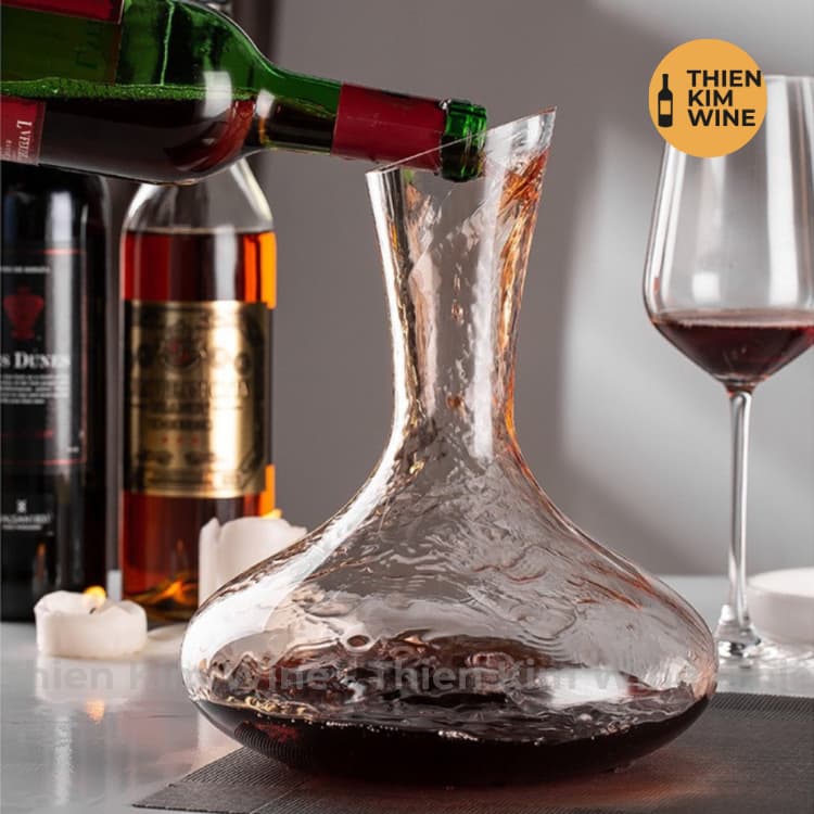 [Chính hãng] - Bình Thở Rượu Vang Decanter Cổ Điển - Cải Thiện Hương Vị Của Rượu - Dung Tích 1500ml