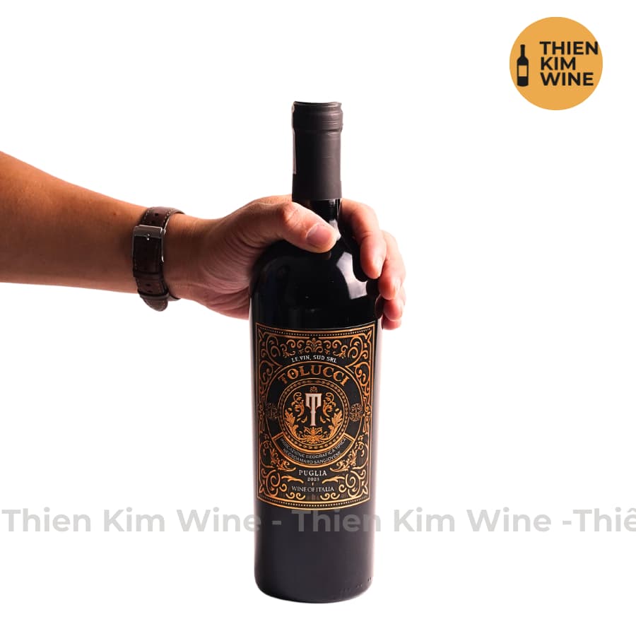 [Chính Hãng] - Rượu Vang Đỏ Ý Tolucci Rosso IGP Puglia - 750ml (14%)
