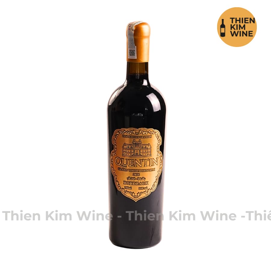 [Chính Hãng] - Rượu Vang Đỏ Pháp Quentin Bordeaux Wine Cabernet Sauvignon - 750ml (14%)