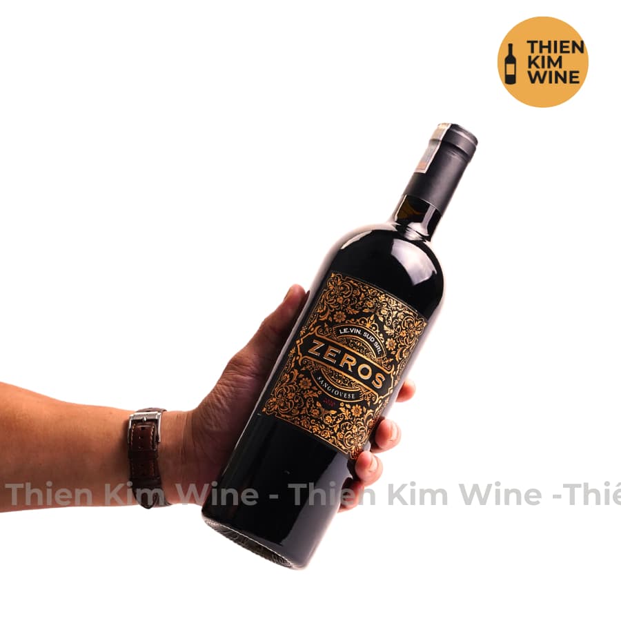 [Chính Hãng] - Rượu Vang Đỏ Ý Zeros Rượu Vang Đỏ Ý Wine Sangiovese - 750 ml (14,5%)