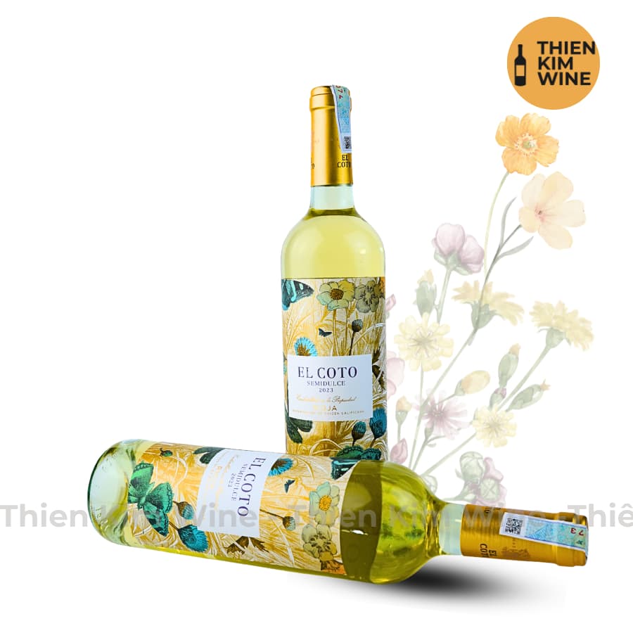 [Chính Hãng] - Rượu Vang Trắng Tây Ban Nha EL Coto Semidulce (Bán Ngọt) DOCa Rioja - 750ml (11%)