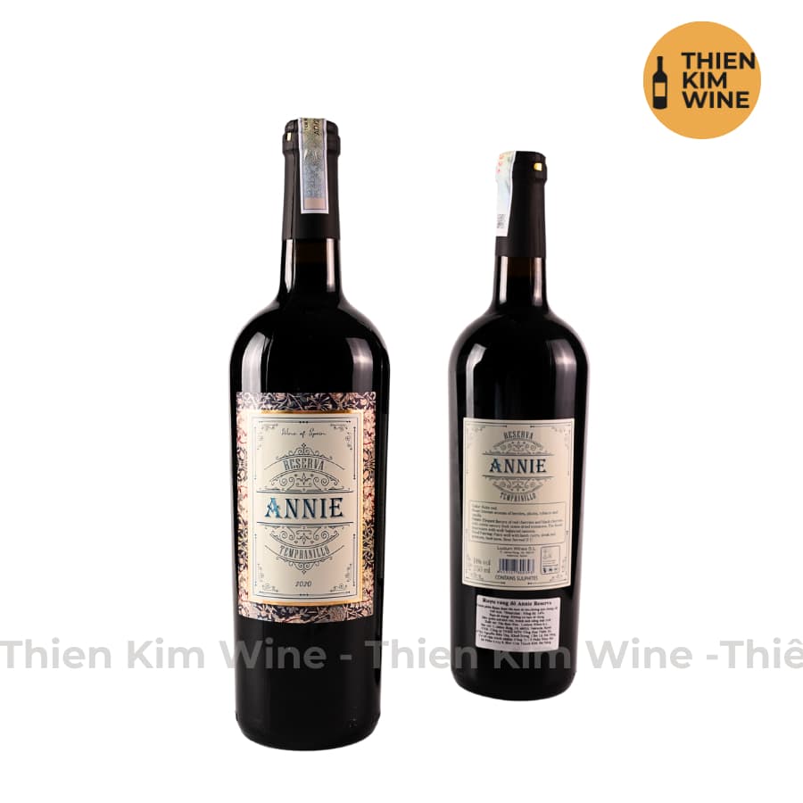 [Chính Hãng] - Rượu Vang Đỏ Tây Ban Nha ANNIE Tempranillo 750 ml (14%)