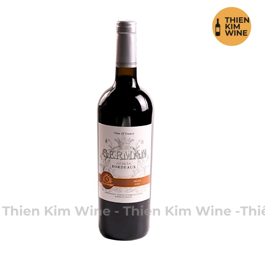 [Chính Hãng] - Rượu Vang Đỏ Pháp German Merlot - 750ml (13,5%)