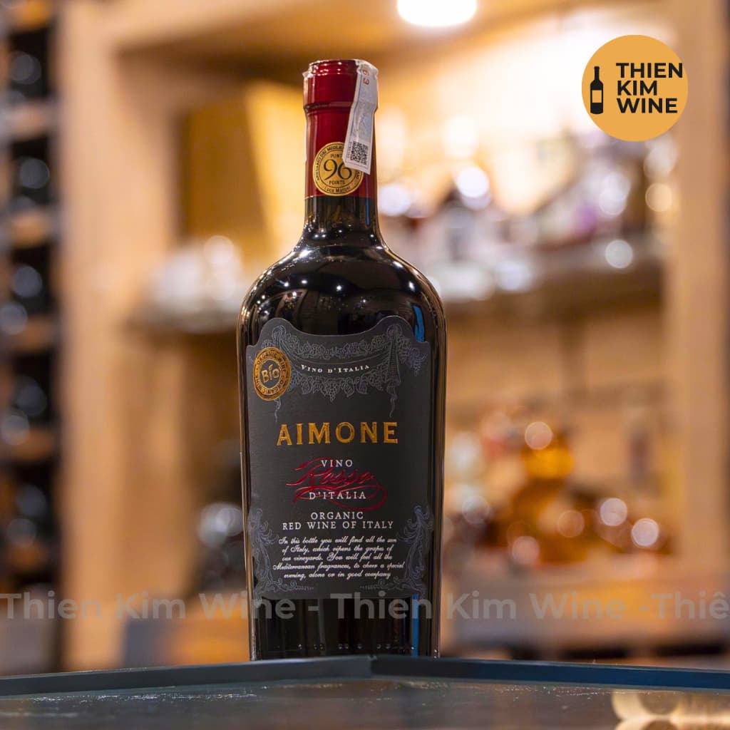 [Chính hãng] - Rượu Vang Đỏ Ý Aimone Vino Rosso Bio (Phiên Bản Chai Lùn Limited) - 750ml (14%)