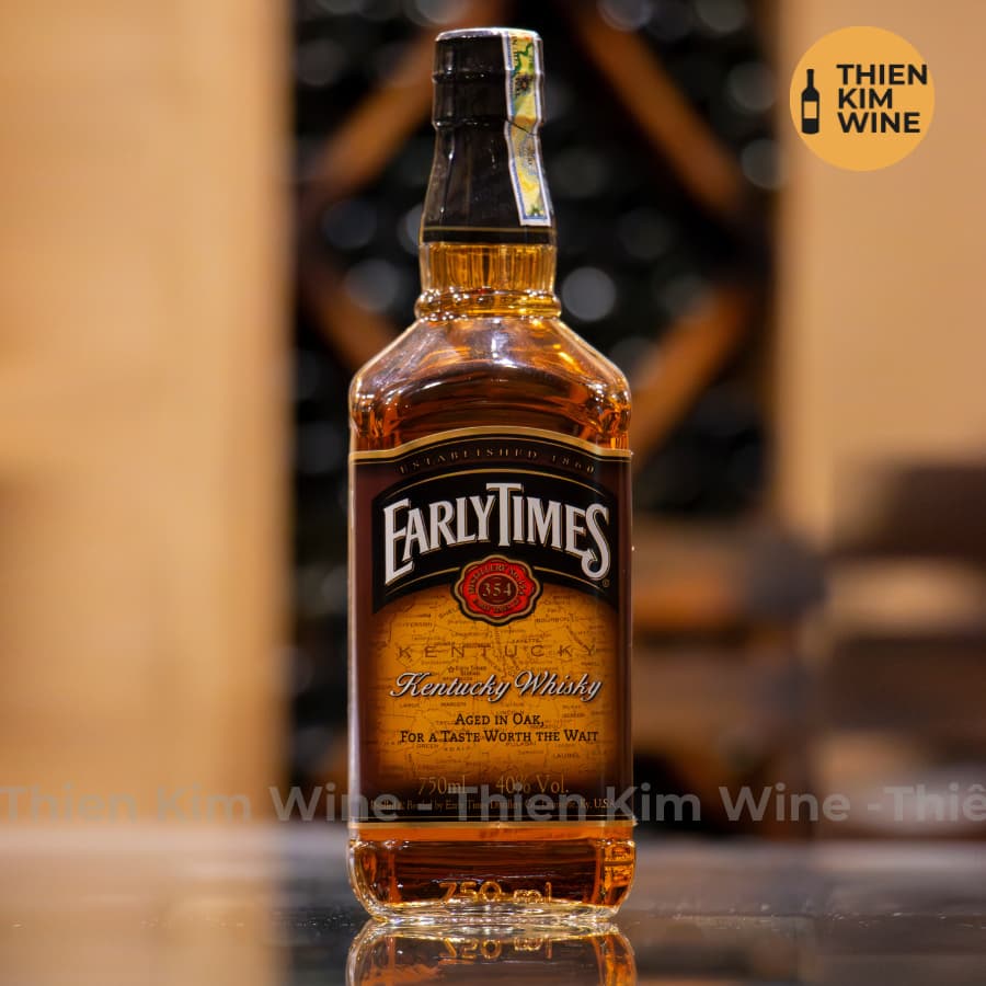 [Chính Hãng] - Rượu Bourbon Whisky Mỹ Early Times - 750ml (40%)