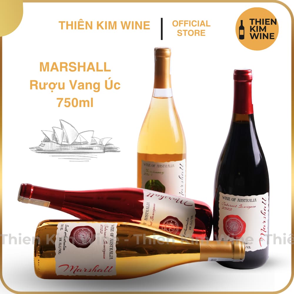 [Chính Hãng] - Rượu Vang Đỏ Úc Marshall Wine Cabernet Sauvignon - 750ml (15%)