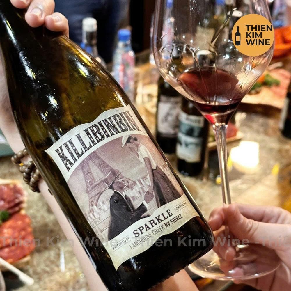 [Chính hãng] - Rượu Vang Nổ Úc Cao Cấp Killibinbin Sparkling Social Cuvée Brut & Sparkle Shiraz - 750ml (12,5% - 14,5%)
