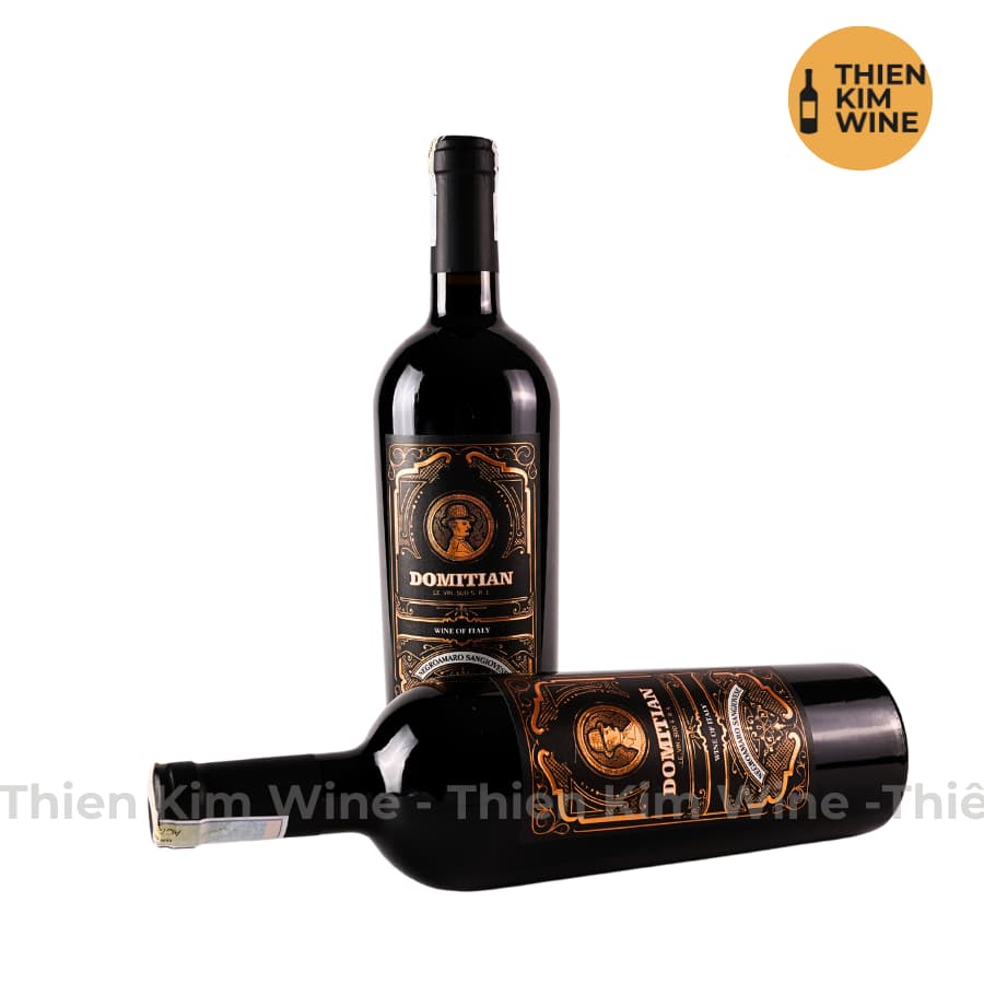 [Chính Hãng] - Rượu Vang Đỏ Ý DOMITIAN Negroamaro Wine Puglia - 750ml (14.5%)