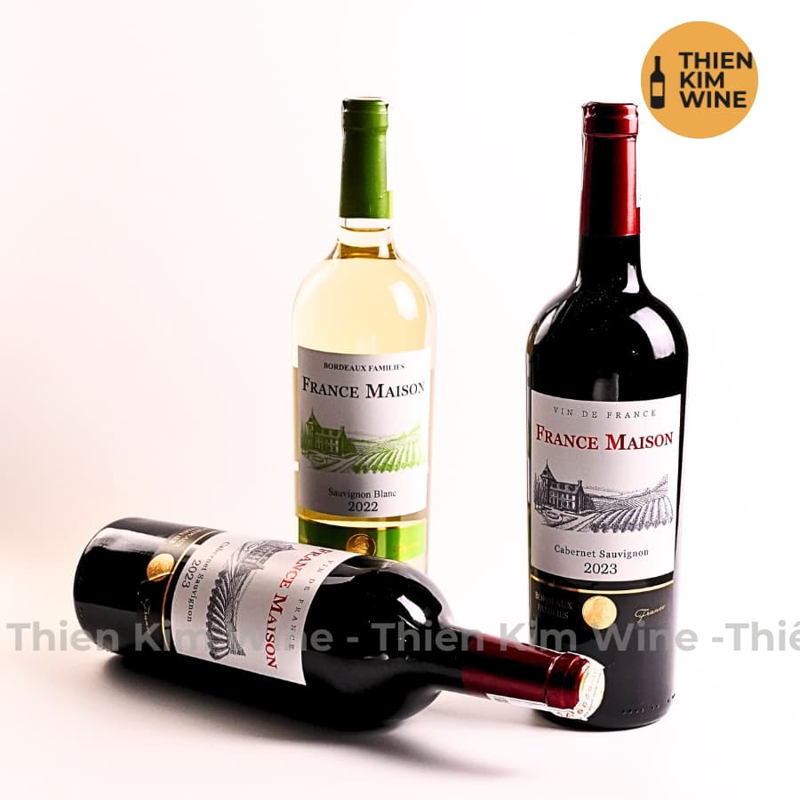 [Chính Hãng] - Rượu Vang Đỏ Pháp France Maison Cabernet Sauvignon - 750ml (13,5%)