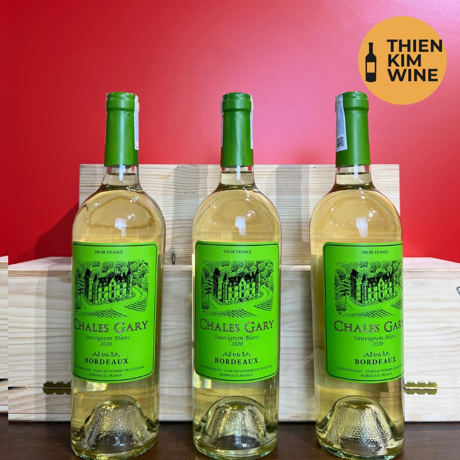 [Chính Hãng] - Rượu Vang Trắng Pháp Chales Gary Cabernet Sauvignon Blanc- 750ml (12.5%)