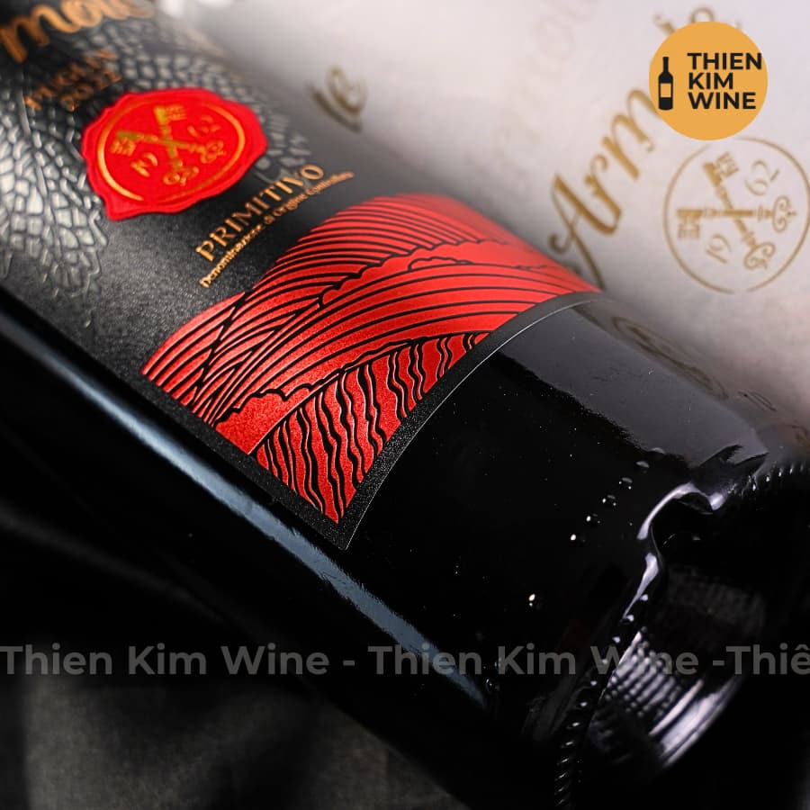 [Chính Hãng] - Rượu Vang Đỏ Ý Cao Cấp ARMOLE Primitivo 750 ml (16%) Thiên Kim Wine