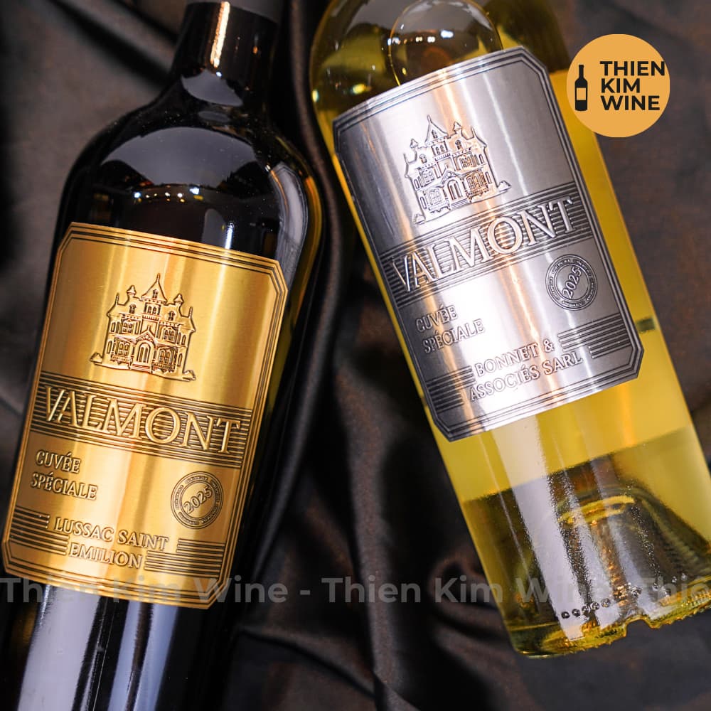 [Chính hãng] - Rượu Vang Trắng Pháp Cao Cấp VALMONT Cuvée Spéciale Bonnet&Associes Sarl (Phiên Bản Bạc Silver) 750ml 12%
