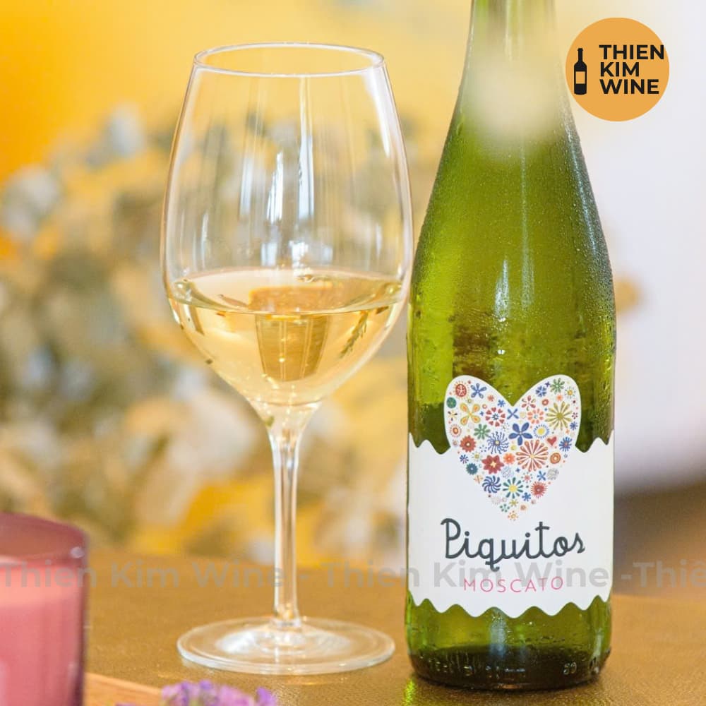 [Chính Hãng] - Rượu Vang Trắng Ngọt Tây Ban Nha Piquitos Moscato - 750ml (11%)