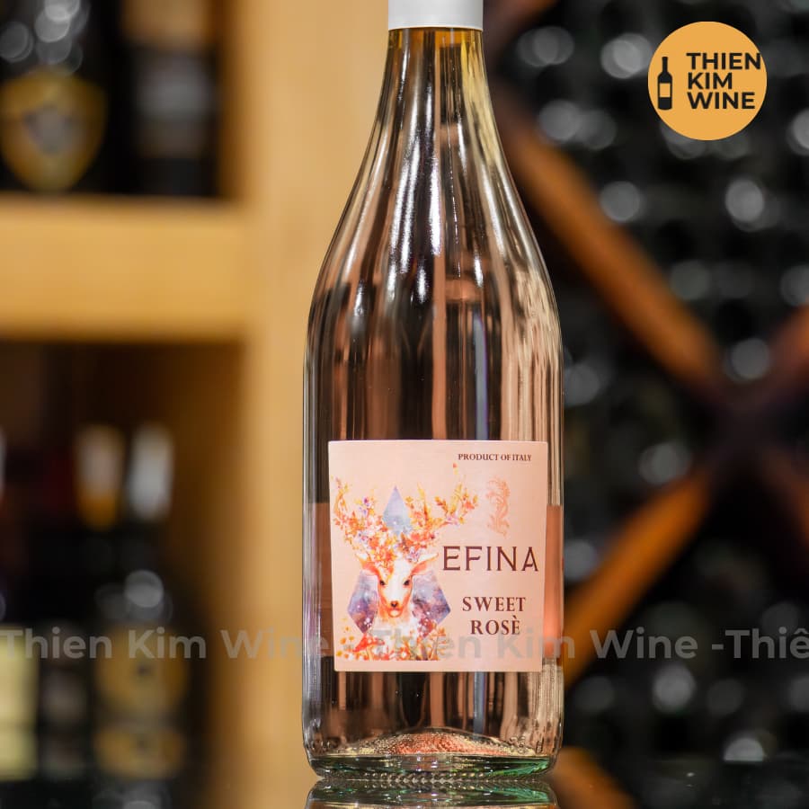 [Chính Hãng] - Rượu Vang Hồng Ý Ngọt EFINA SWEET ROSE - 750ml (5,5%)