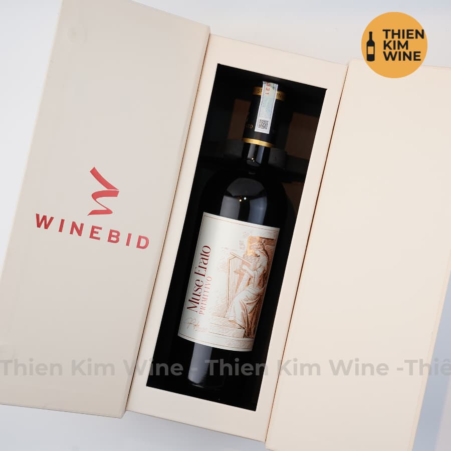[Chính Hãng] - Rượu Vang Đỏ Ý Puglia Muse Erato Primitivo - 750ml (16%) - Có Hộp Riêng VIP