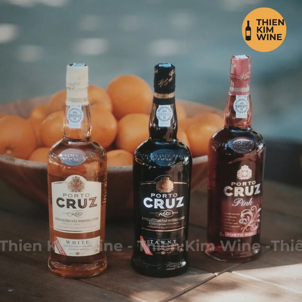[Chính Hãng] - Rượu Vang Cường Hóa Đỏ Ngọt Bồ Đào Nha Porto Cruz Tawny - 750ml (19%) Vang nâng độ số 1 Thế Giới