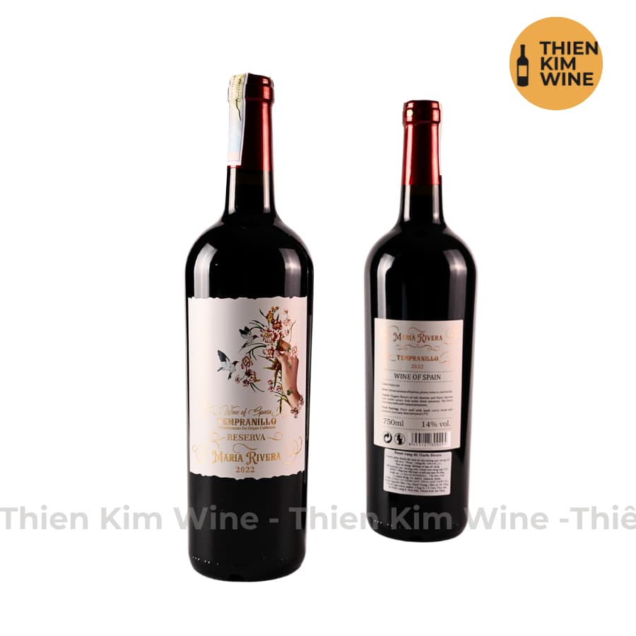 [Chính Hãng] - Rượu Vang Đỏ Tây Ban Nha Maria Tempranillo 750 ml (14%)