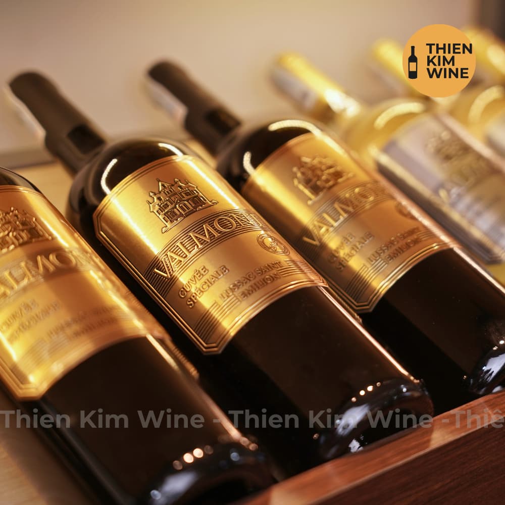 [Chính hãng] - Rượu Vang Đỏ Pháp Cao Cấp VALMONT Cuvée Spéciale Laussac Saint Emilion (Phiên Bản Đồng Gold)- 750ml (14%)
