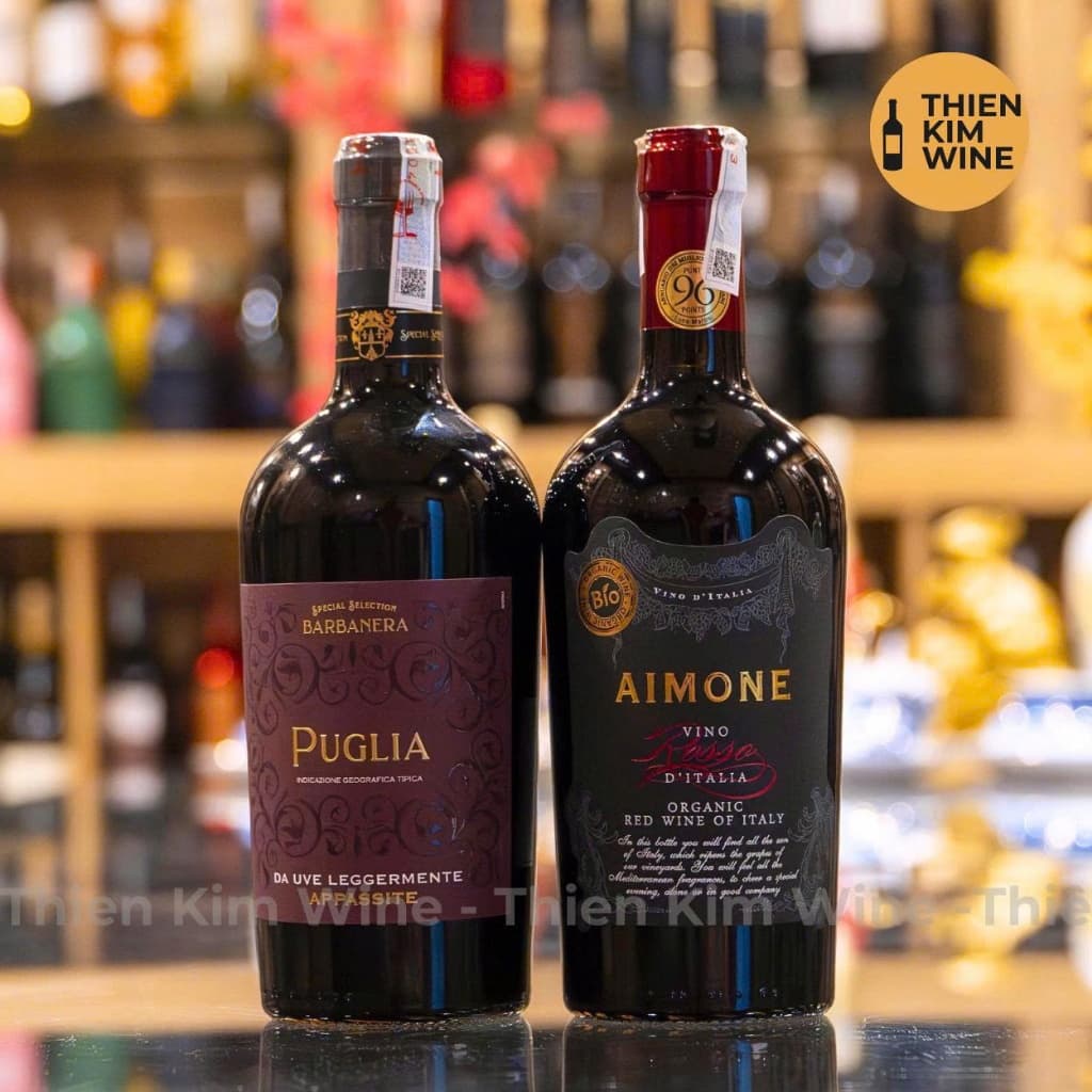 [Chính hãng] - Rượu Vang Đỏ Ý Aimone Vino Rosso Bio (Phiên Bản Chai Lùn Limited) - 750ml (14%)