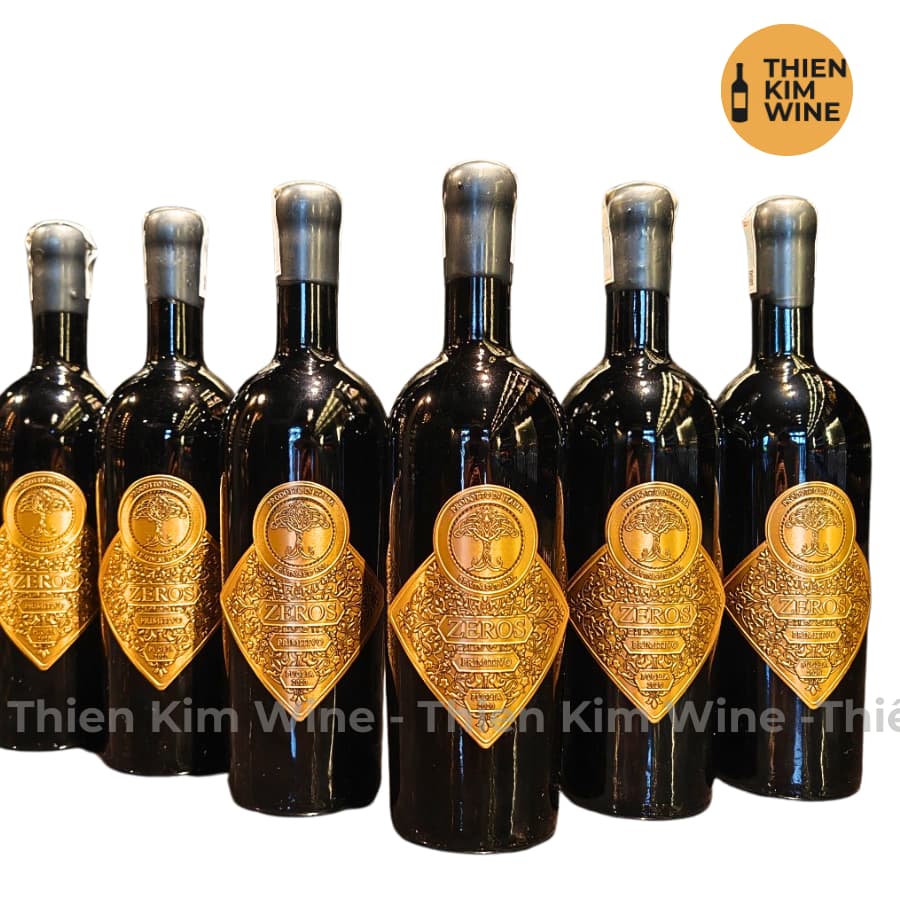 [Chính Hãng] - Rượu Vang Đỏ Ý Zeros Wine Primitivo - 750ml (17%)