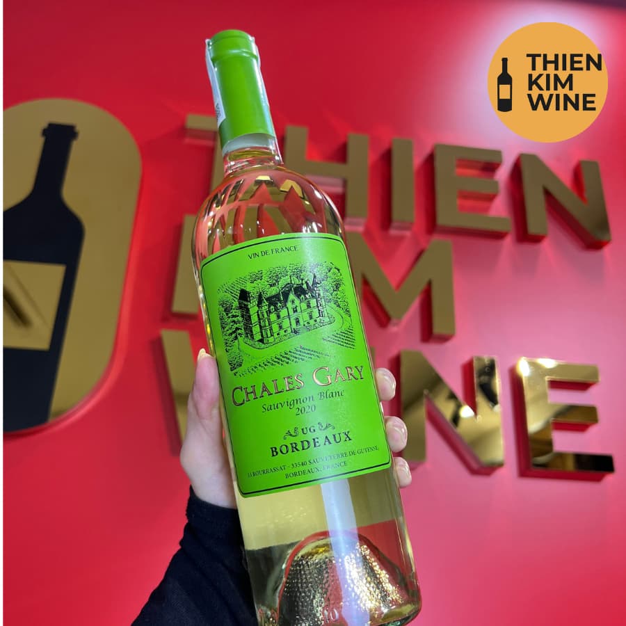 [Chính Hãng] - Rượu Vang Trắng Pháp Chales Gary Cabernet Sauvignon Blanc- 750ml (12.5%)