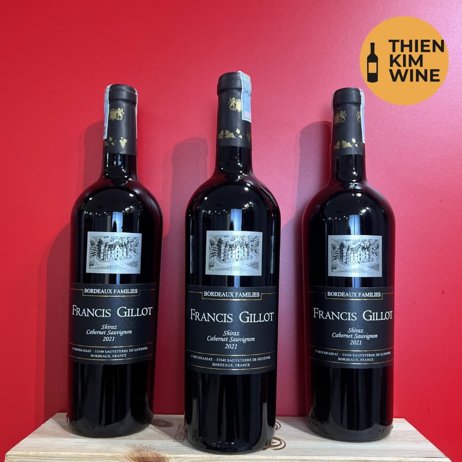 [Chính Hãng] - Rượu Vang Đỏ Pháp Francis Gillot Shiraz Cab - 750ml (13,5%)