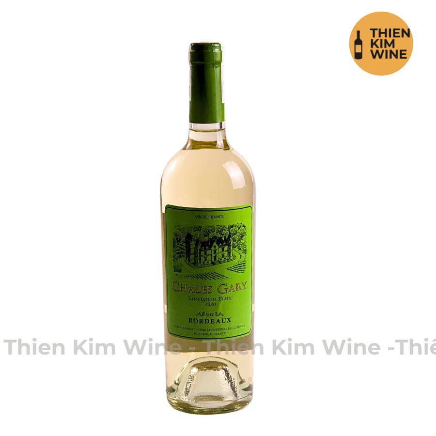 [Chính Hãng] - Rượu Vang Trắng Pháp Chales Gary Cabernet Sauvignon Blanc- 750ml (12.5%)