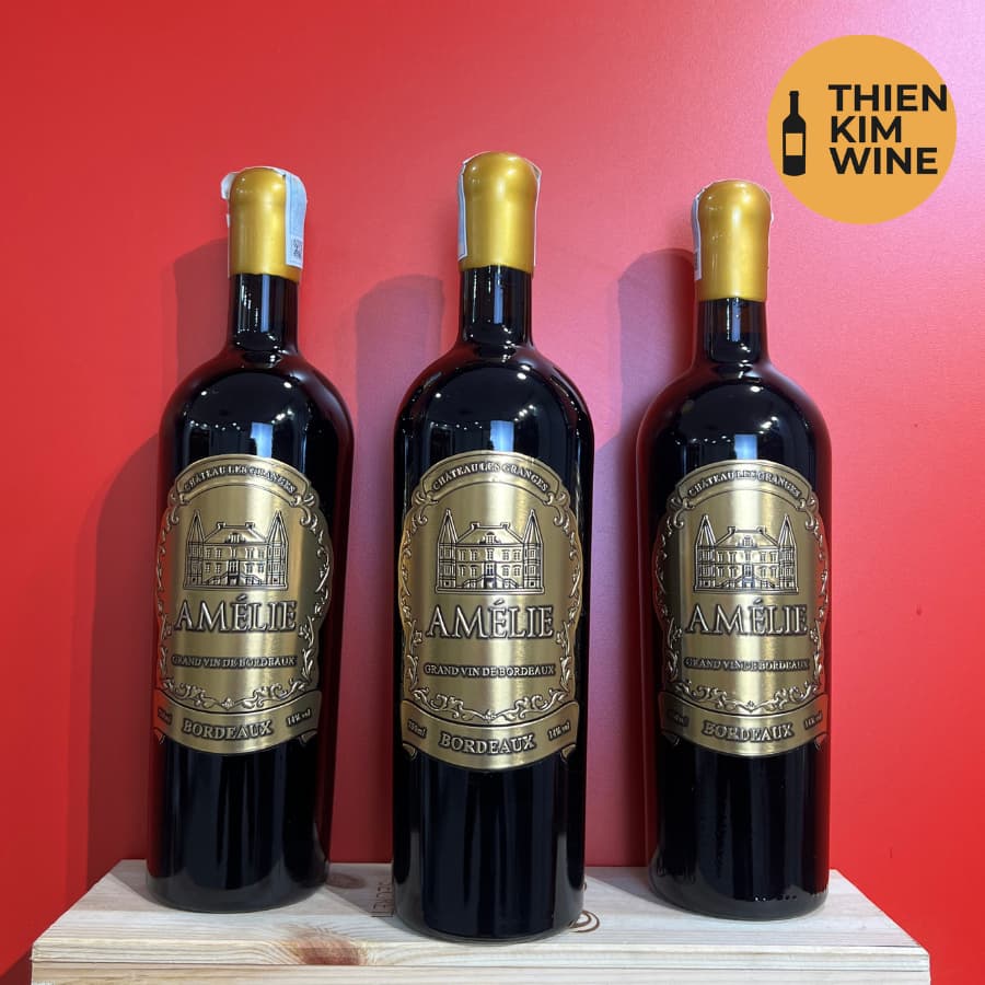 [Chính Hãng] - Rượu Vang Đỏ Pháp Amelie Wine Bordeaux Cabernet Sauvignon - 750ml (14%)