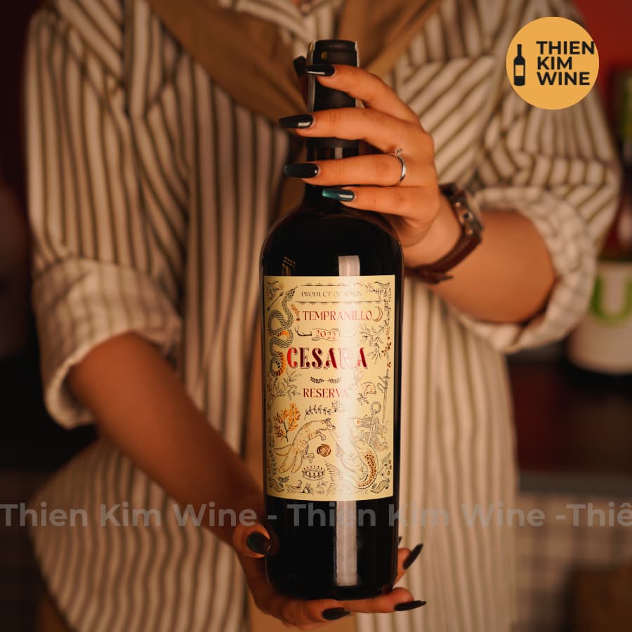 [Chính Hãng] - Rượu Vang Đỏ Tây Ban Nha CESARA Tempranillo - 750 ml (14%)