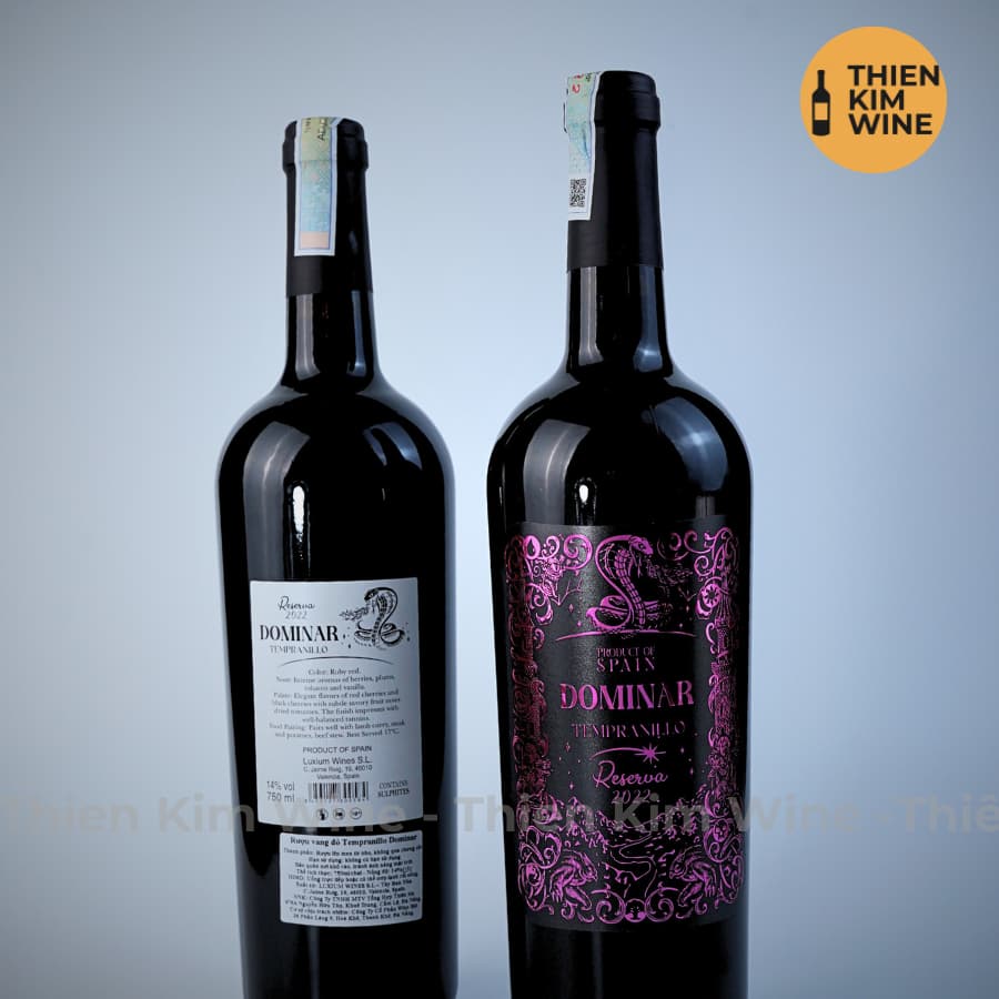 [Chính Hãng] - Rượu Vang Đỏ Tây Ban Nha DOMINAR Tempranillo - 750 ml (14%)