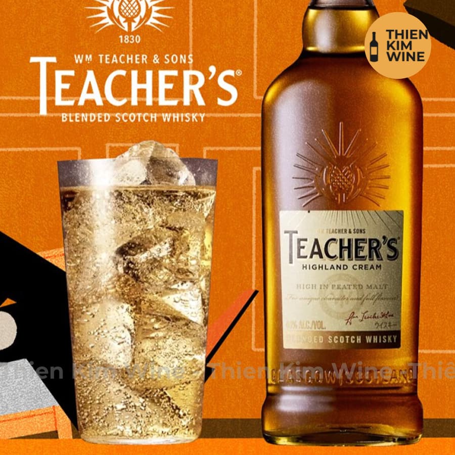 [Chính Hãng] - Rượu Whisky Scotch Teacher's Highland Cream - 700ml / 1000ml (40%)