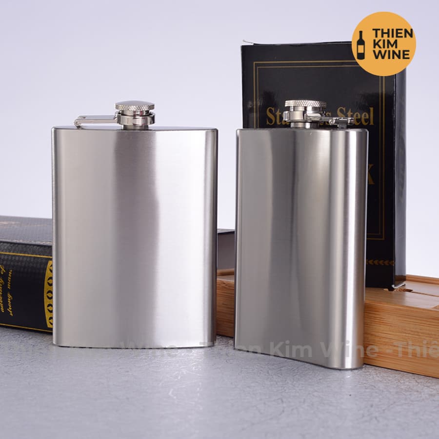 Bình Inox Đựng Rượu tiện lợi - Cắm Trại, Di động Chống rò rỉ