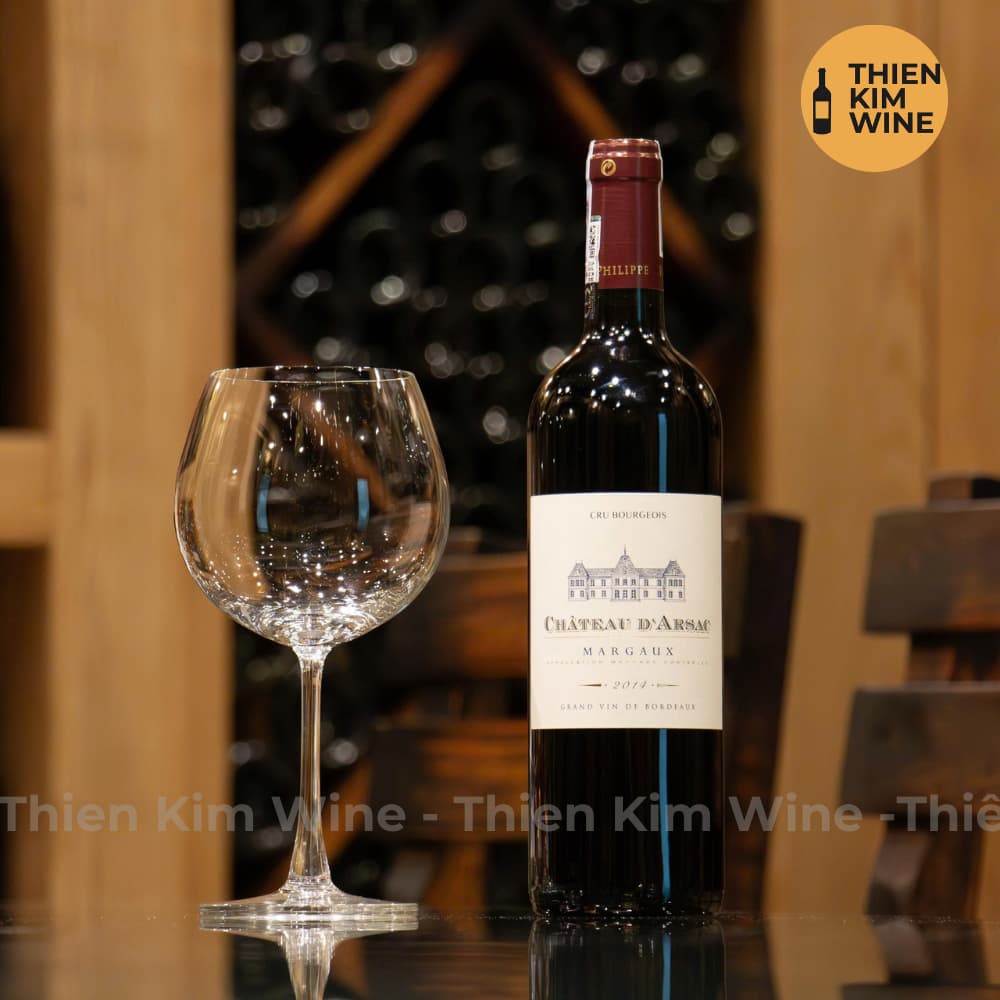 [Chính hãng] - Rượu Vang Đỏ Pháp Chateau D’arsac Margaux Cru Bourgeois 750ml (13%)