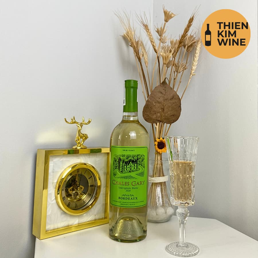[Chính Hãng] - Rượu Vang Trắng Pháp Chales Gary Cabernet Sauvignon Blanc- 750ml (12.5%)