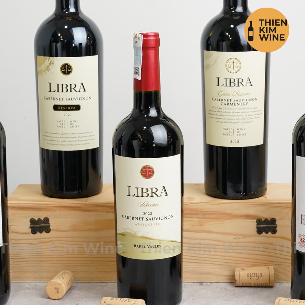 [Chính hãng] - Rượu Vang Đỏ Nhập Khẩu Chile LIBRA Seleccion Cabernet Sauvignon "Repel Valley" - 750ml (14%)
