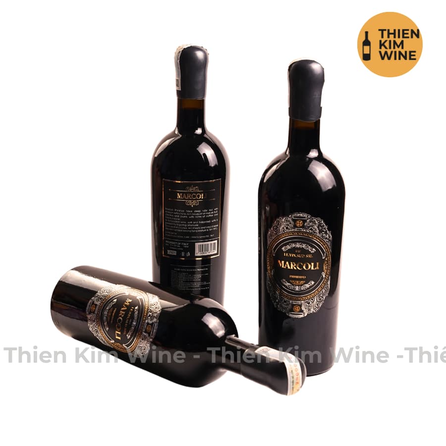 [Chính Hãng] - Rượu Vang Đỏ Ý Marcoli Wine Primitivo - 750ml (17%)