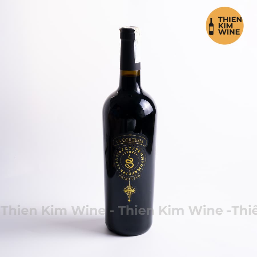 [Chính Hãng] - Rượu Vang Đỏ Ý La Cortesia Wine Primitivo - 750ml (16%)
