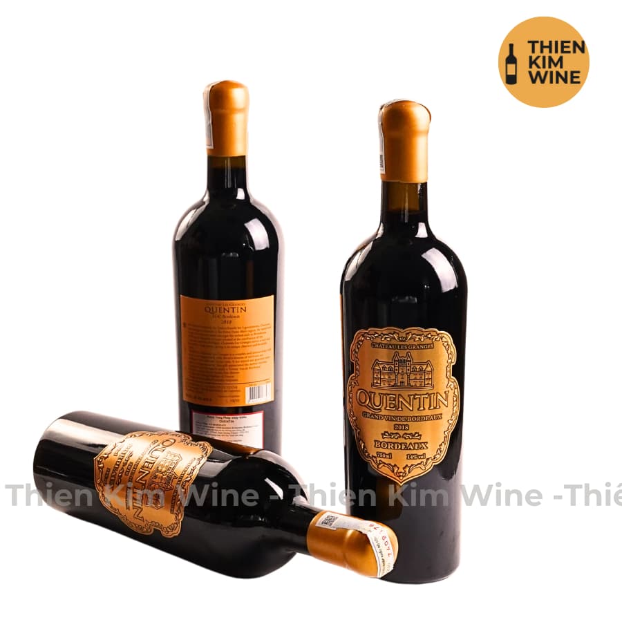 [Chính Hãng] - Rượu Vang Đỏ Pháp Quentin Bordeaux Wine Cabernet Sauvignon - 750ml (14%)