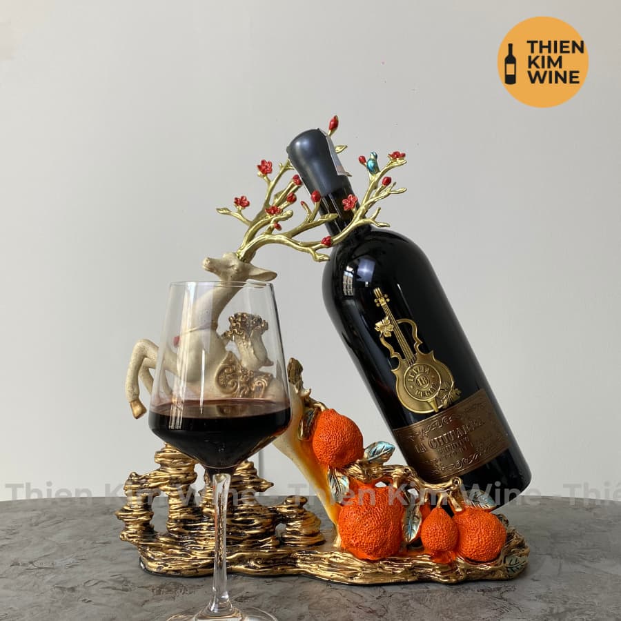 [Chính Hãng] - Rượu Vang Đỏ Ý cao cấp La Chitarra Wine (vang cây đàn) - 750ml (18%)