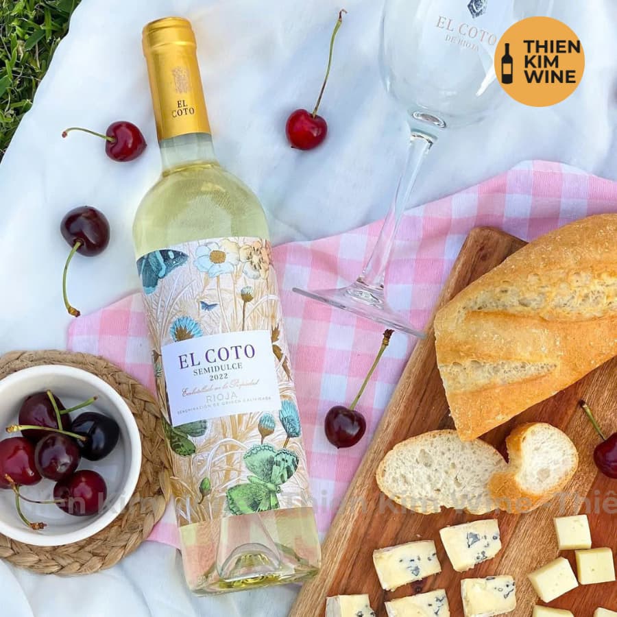 [Chính Hãng] - Rượu Vang Trắng Tây Ban Nha EL Coto Semidulce (Bán Ngọt) DOCa Rioja - 750ml (11%)