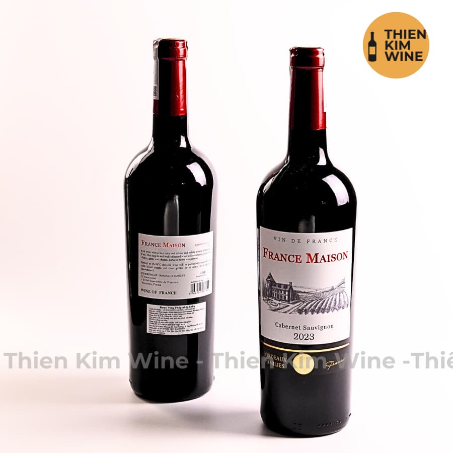 [Chính Hãng] - Rượu Vang Đỏ Pháp France Maison Cabernet Sauvignon - 750ml (13,5%)