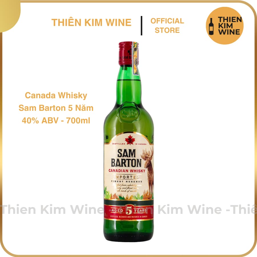 [Chính Hãng] - Rượu Whisky Canada Sam Barton 5 Năm (5 Years) - Chai 700ml (40%)