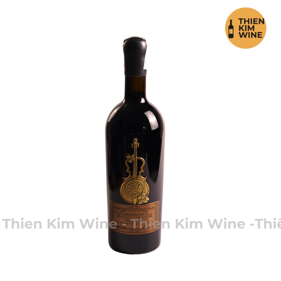 [Chính Hãng] - Rượu Vang Đỏ Ý cao cấp La Chitarra Wine (vang cây đàn) - 750ml (18%)