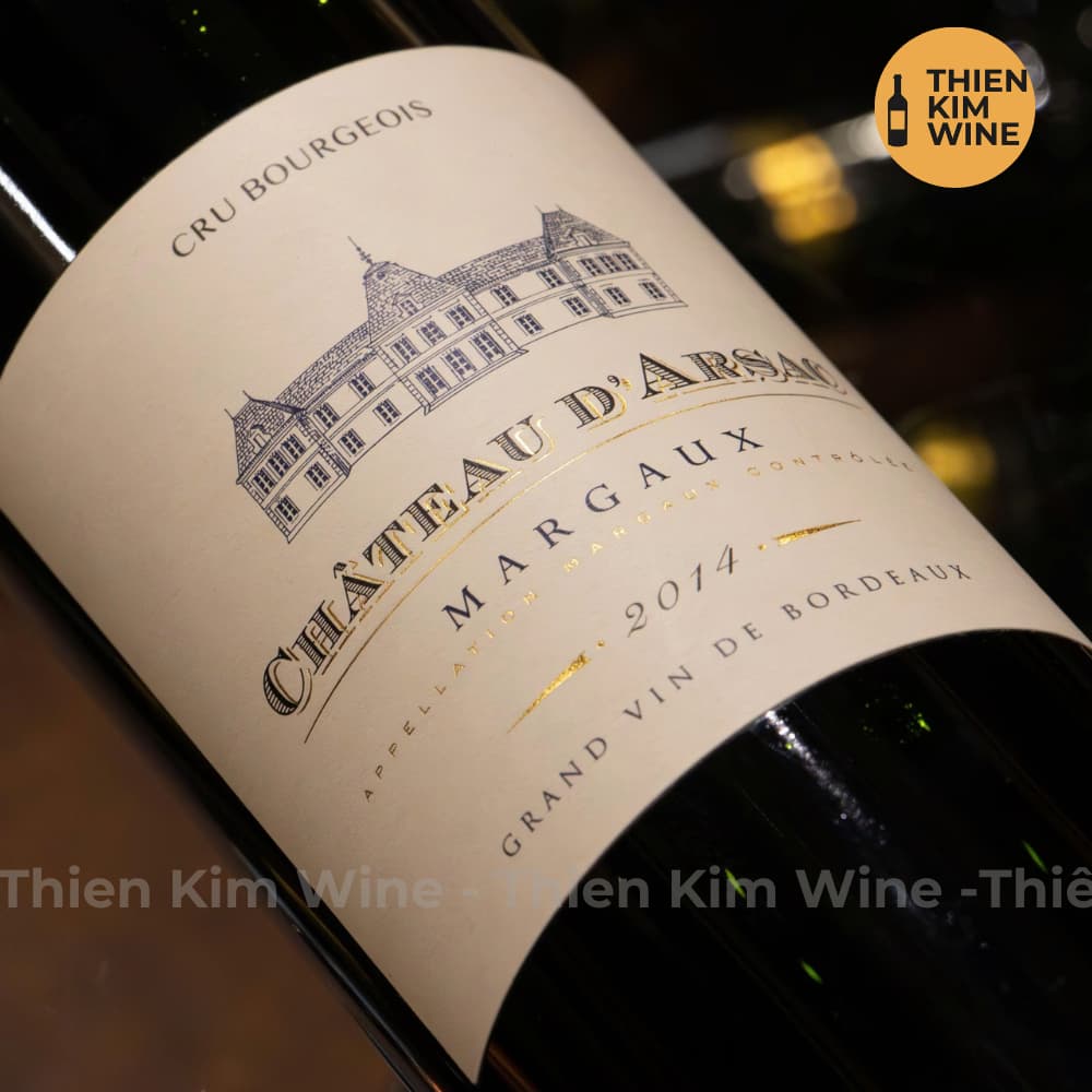 [Chính hãng] - Rượu Vang Đỏ Pháp Chateau D’arsac Margaux Cru Bourgeois 750ml (13%)