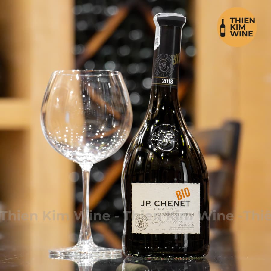 [Chính Hãng] - Rượu Vang (Vẹo) Đỏ Pháp JP Chenet Bio Cabernet Syrah Organic Wine PAYS D'OC - 750ml (13,5%)